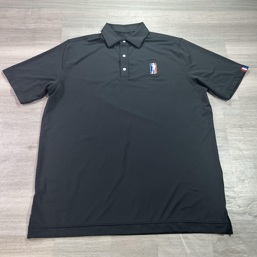 USAG Golf Polo Shirt Mens‎ Large Black Golf Performance Stretch U Suck At Golf